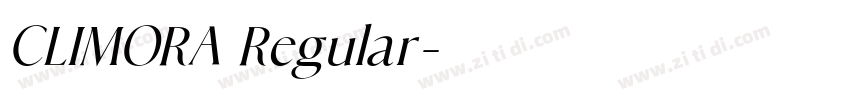 CLIMORA Regular字体转换